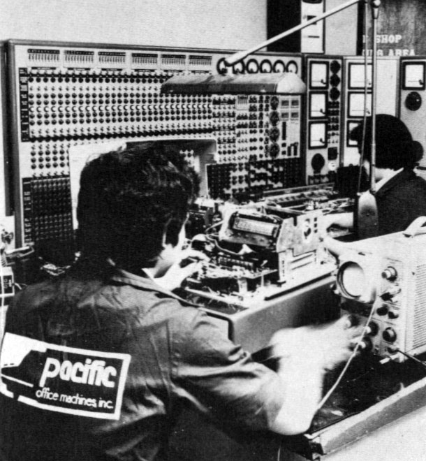 Pacific Office Machines technician